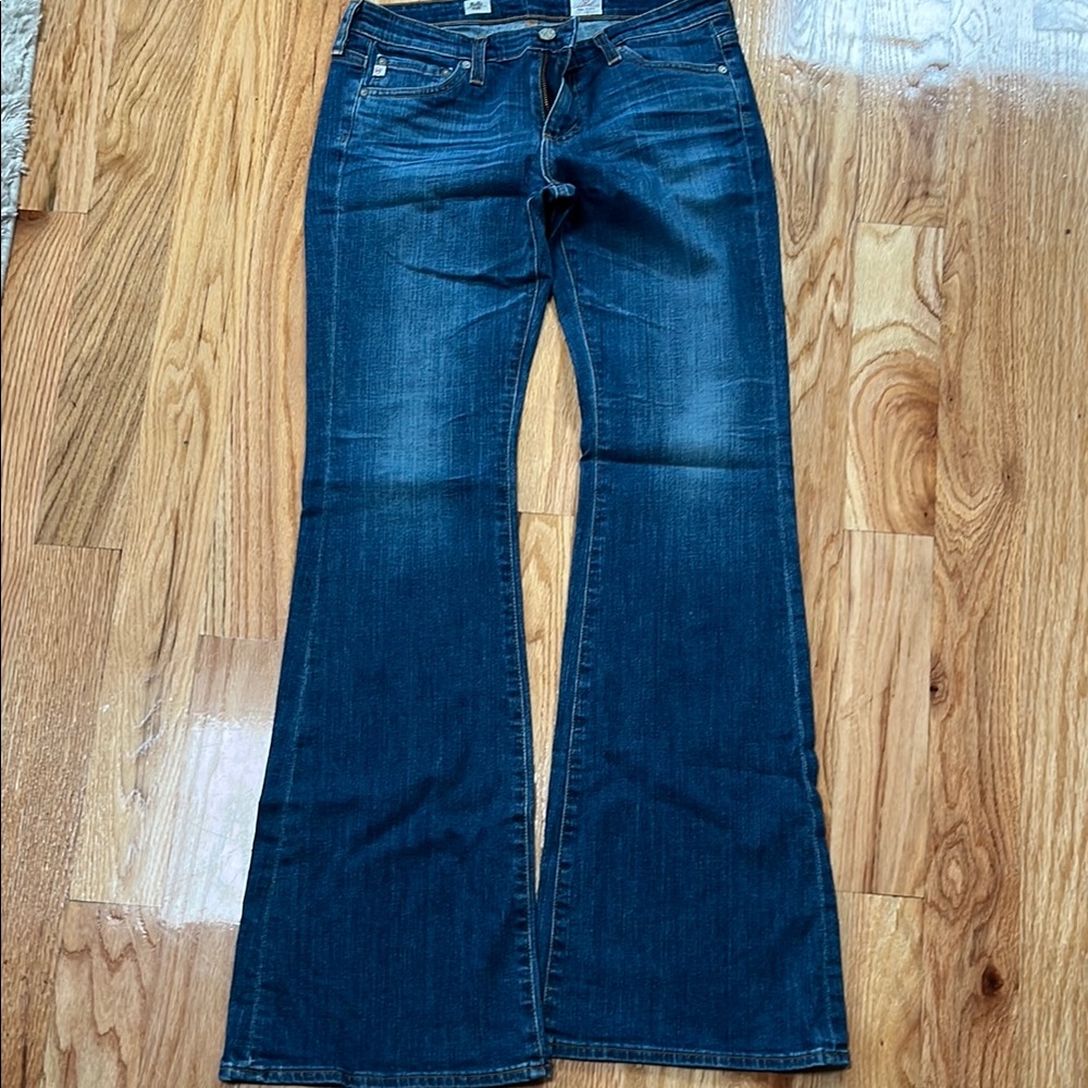 AG Belle Flare dark wash jeans